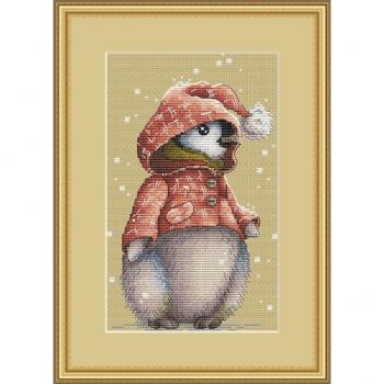 Cute Little Penguin 16CT Cross Stitch Kit