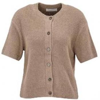 Marc O'Polo Cardigan aus Baumwoll-Mix in Sand