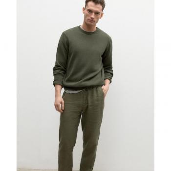 Olive Green Ecoalf Tail Sweater for Him L