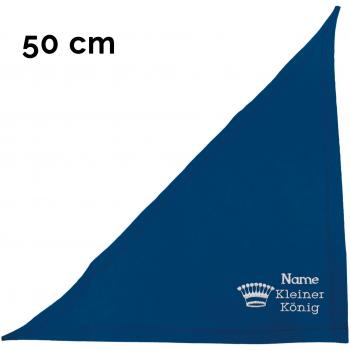 Schecker Besticktes Hundehalstuch Blau 50 cm
