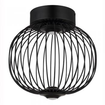 Dark Pearl 30cm Globe Ceiling Light – Matt Black LED 3000K
