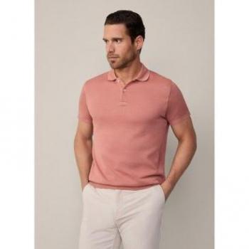 Polo Hackett Logo Bordado Manga Corta