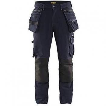 Blaklader Pantalon X1900 4 Voies Extensible Marine Noir Taille C52