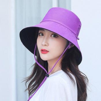 Chapeau de Pêcheur Femme Réversible Large Bord Printemps Été