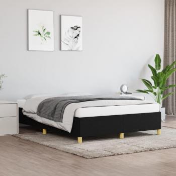 Letto Grigio Nero 140x200 cm in Tessuto