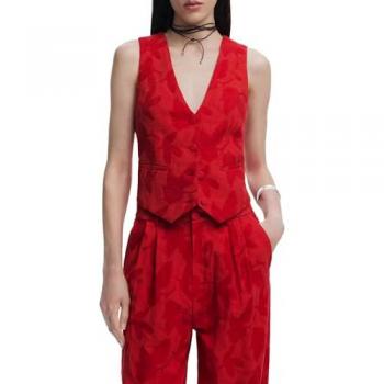 Chaleco Desigual con Motivo Floral Estilo Portland
