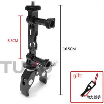 TUYU Black Aluminium Extension Pole for Insta360 One X R and GoPro Max