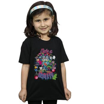 T-shirt Teen Titans Go Make It Rain en coton pour filles de DC Comics, couleur noire, taille 9-11 ans