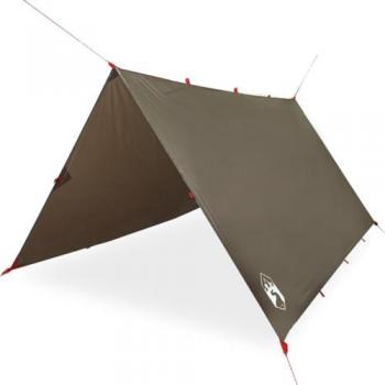 306x306 cm Brown Waterproof Camping Tarp