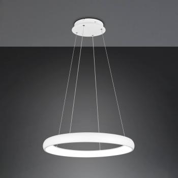 LED-Hängeleuchte Cardona, Durchmesser 75 cm, weiß, CCT, Metall