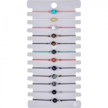 Women’s 12pcs Turkey Blue Evil Eye Crystal Bead Bracelet Set