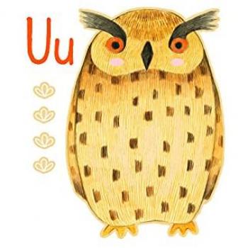 Wandtattoo »Wald Eule Uhu Buchstabe U«, (1 St.), selbstklebend, entfernbar