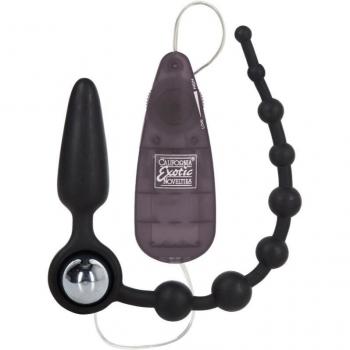 Plug Anal Double Vibration CalExotics Booty Noir