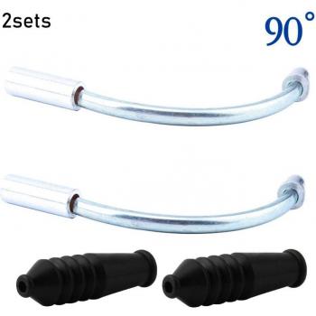 Set Freins VTT V‑shape : deux nouilles, guide câble et tubes courbés