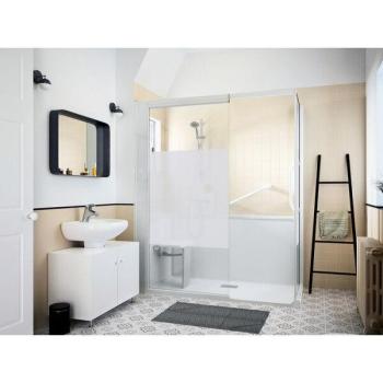 Cabina Ducha Kinemagic 140x70 Angulo Bajo en Solitario con Control Termostático