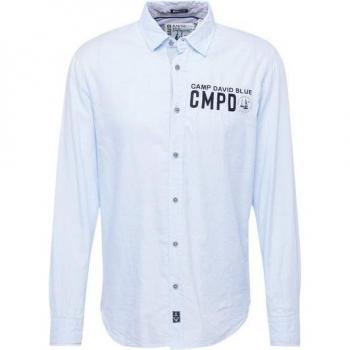 Camicia Cruise North Camp David Blu Azur Nera