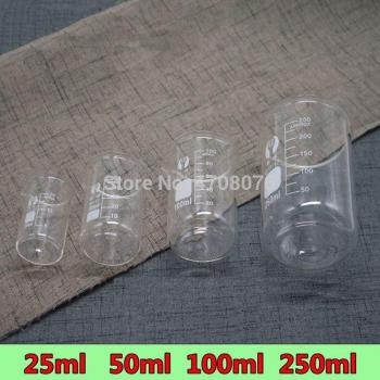 Bécher scientifique en verre 4 pièces
