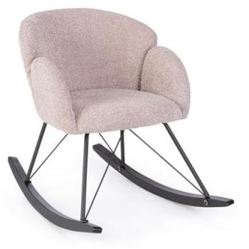 Dondolo Sibilla Stile Scandinavo Rosa