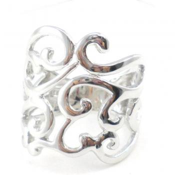 Midnight Arabesque Silver Circle