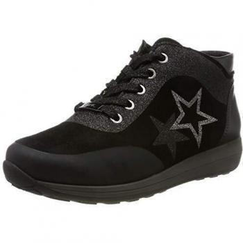 ARA Damen Osaka 1244537 Hohe Sneaker, Schwarz (SCHWARZ,Iron 05), 39 EU