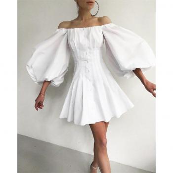 Bodycon Vestido Otoño con Linterna