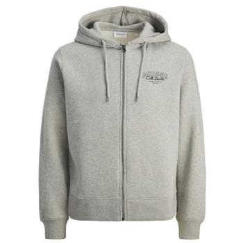 Jack & Jones Men’s Full‑Zip Grey Melange Hoodie XL (Makoto)