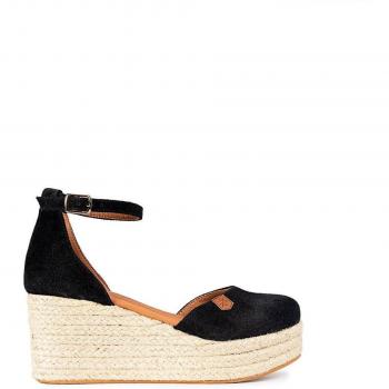 Popa Sandali con Zeppa Cantalar Lace Nero EU 40