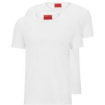 Hugo Maglietta Bianco A Maniche Corte Uomo XS