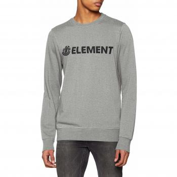 Element Blazin Crew Sudadera, Hombre, Gris Oscuro, L
