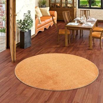 Snapstyle Luna‑Teppich, Velour Hochflor, 100 cm Durchmesser, 16 mm Höhe