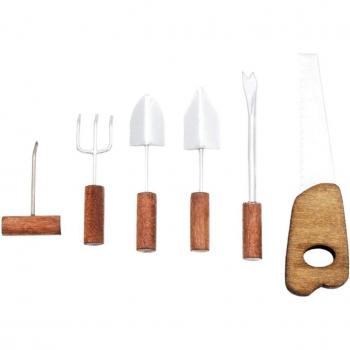 6PCS Miniature Gardening Tools for Dollhouse