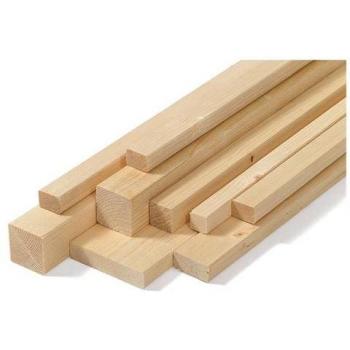 Listello in Abete Piallato 4 Lati Smussato 20x95 mm