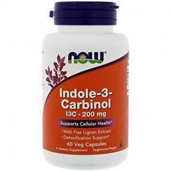 Indole-3-Carbinol 200 mg 60 Capsules Végétales Now