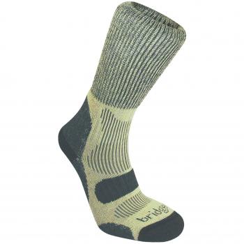 Calcetines BRIDGEDALE Hike Livianos de Merino, Hombre, Gris Oscuro, Grande