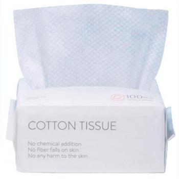 Toallas de limpieza facial desechables, 100 Uds de algodón