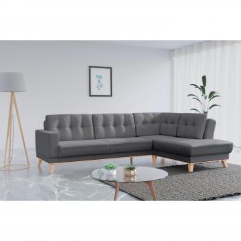 Ecksofa Lavida L‑Form von SIT & MORE – hellgrau, inkl. optionaler Bett