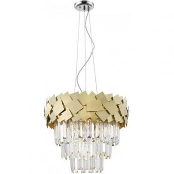 Impex 6 Luci Crystal Gold Celine