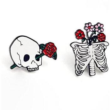 CRÂne Punk en Œil Et Squelette Broches Romance VêTements Badge Bijoux Cadeaux