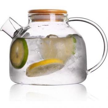 Large Transparent Flower Tea Set