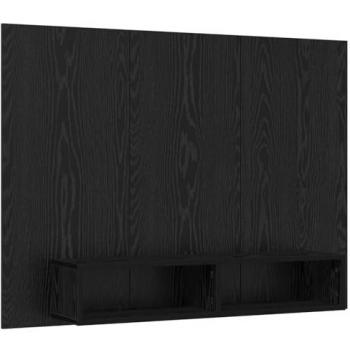 Structure murale TV Chêne Noir 120×23,5×90 cm – Bois d’ingénierie