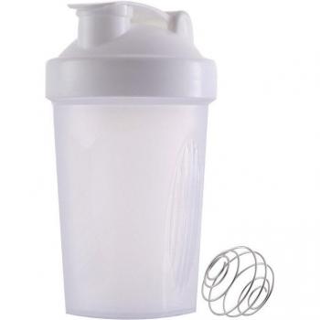 400ML Shaker Wasserflasche mit Rührball und 7 Farben