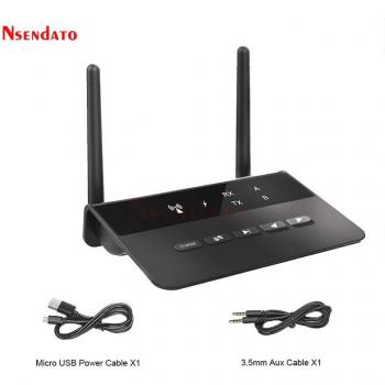 80M Bluetooth V5.0 Wireless Music Adapter 3.5mm AUX