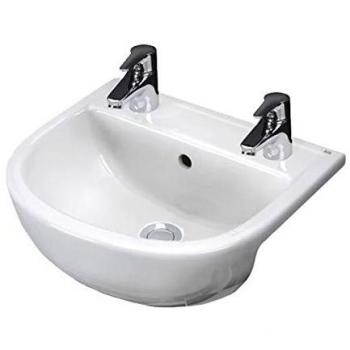 RAK Compact 2 Tap Hole Semi-Recessed Basin 550mm
