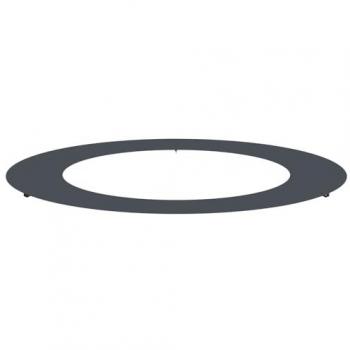Vida XL Flacher Baumring Blumentopf Anthrazit Ø 60 cm, rostfrei
