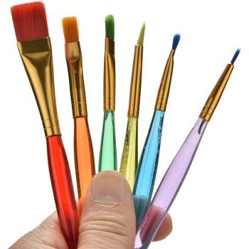 Cepillos Óleo y Cabello 6‑Pack