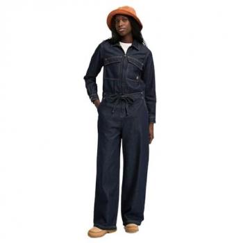 Timberland Women's REFIBRA Denim Boiler Suit in Dark Blue, Size S
