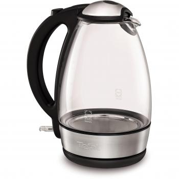 Tefal Glass Vision 1.7L – Bouilloire 2400 W – Noir – Inox – Design Transparent
