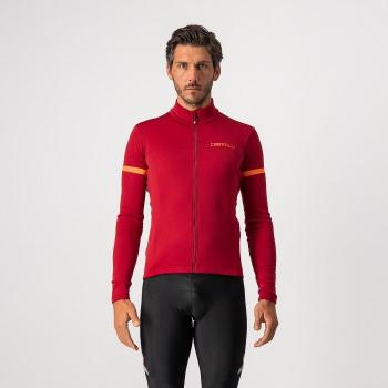 Maglia Castelli Fondo 2 manica lunga nero chiaro blu riflettente