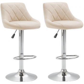 Tabouret Pivotant Bar Crème – Pack Duo, Modèle TDB10079