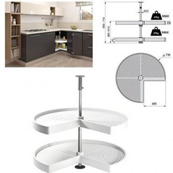 REVO Tray Size 3/4, Model D, 710mm Long, 800x305mm Dimensions, White